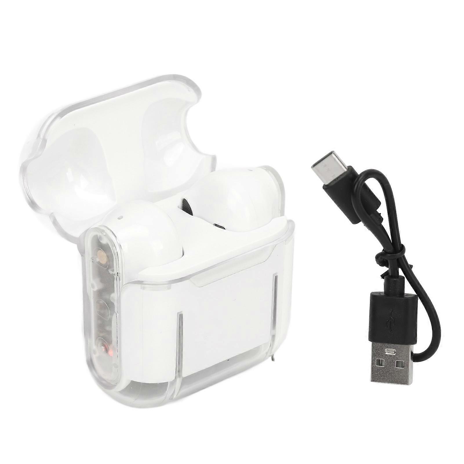 Translator Earbuds Bluetooth 5.3 Wireless Real Time Translation Earbuds 144 Languages Translator Device for Music Call Game White