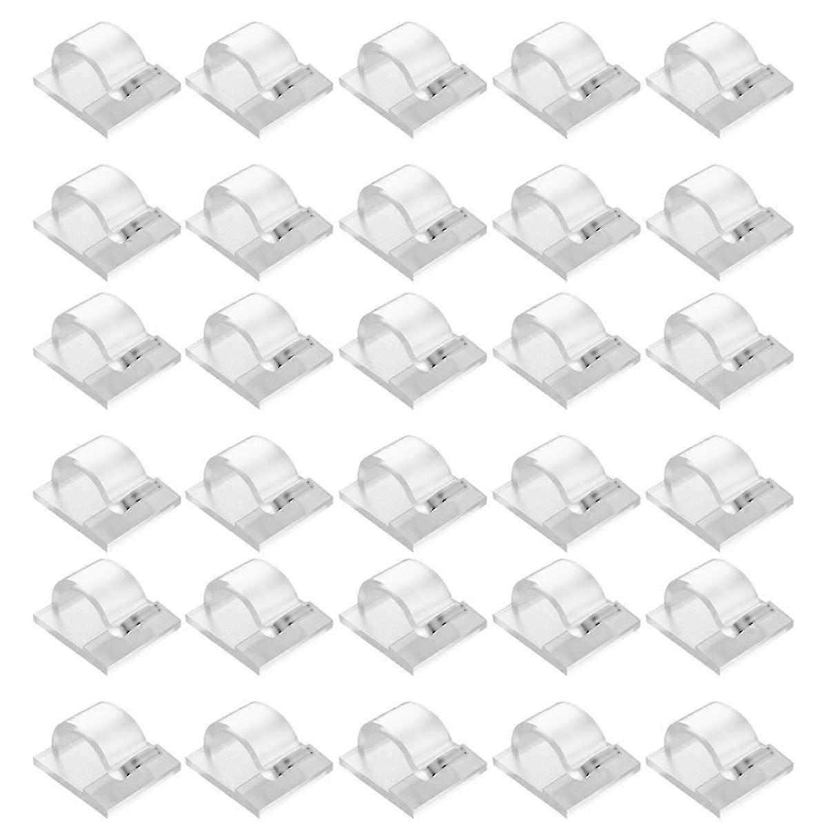 Hooks for Outdoor String Lights Clips 30 Pack Clips Clear Light Hook with 30 Waterproof Adhesive Backing