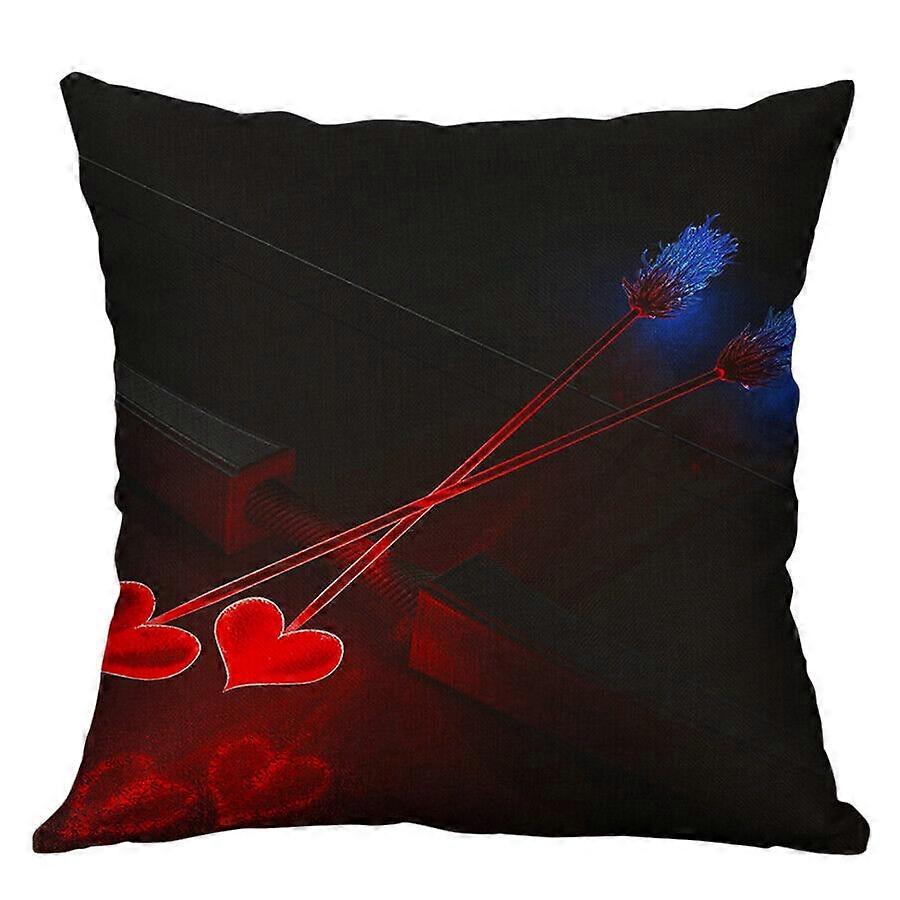 Heart Pattern Square Home Decorative Throw Pillow Case Sofa Cushion Cover Design 2299
