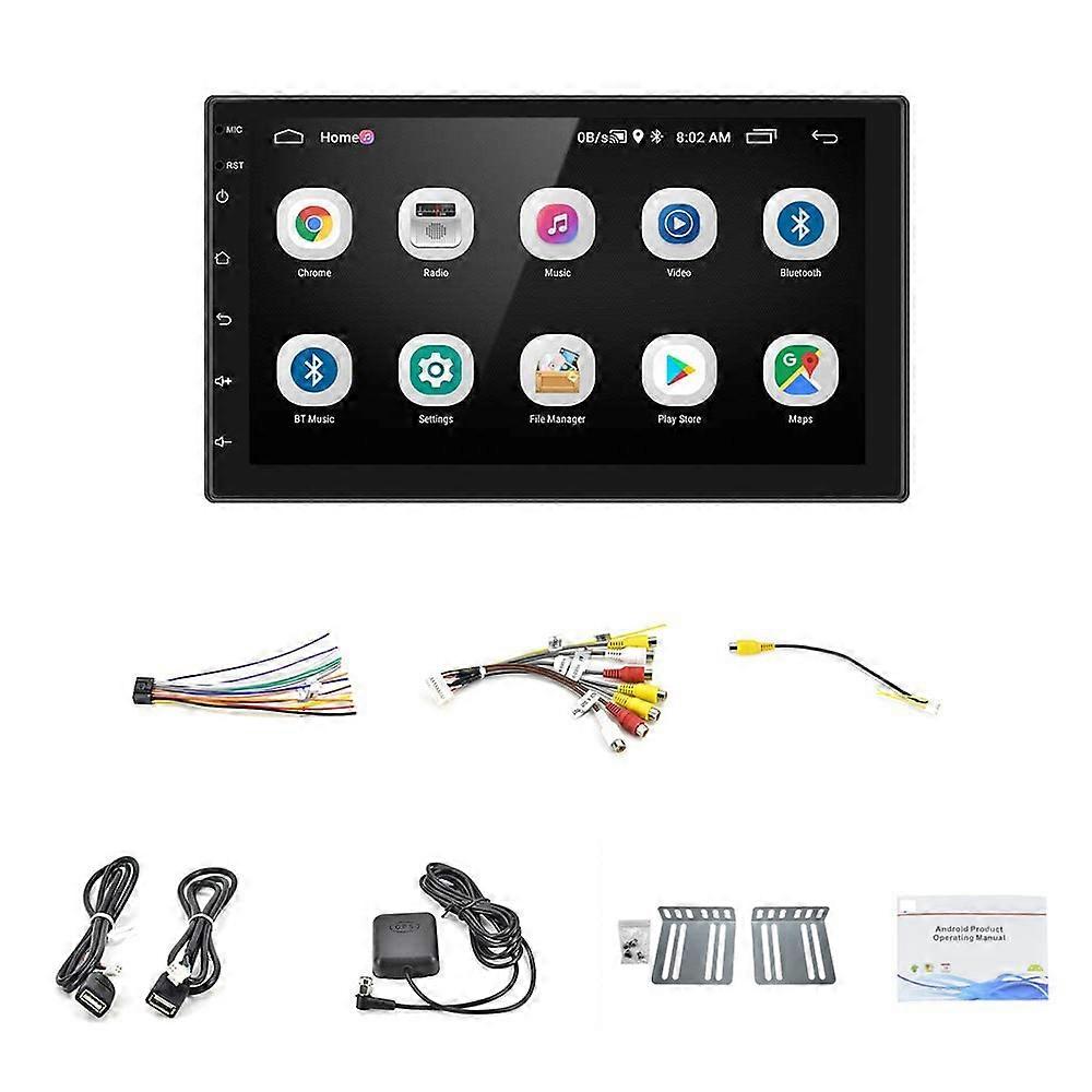 2 Din Android Car Stereo 7 Inch Touch Screen Car Radio Bluetooth Multimedia Player Supports Mirror
