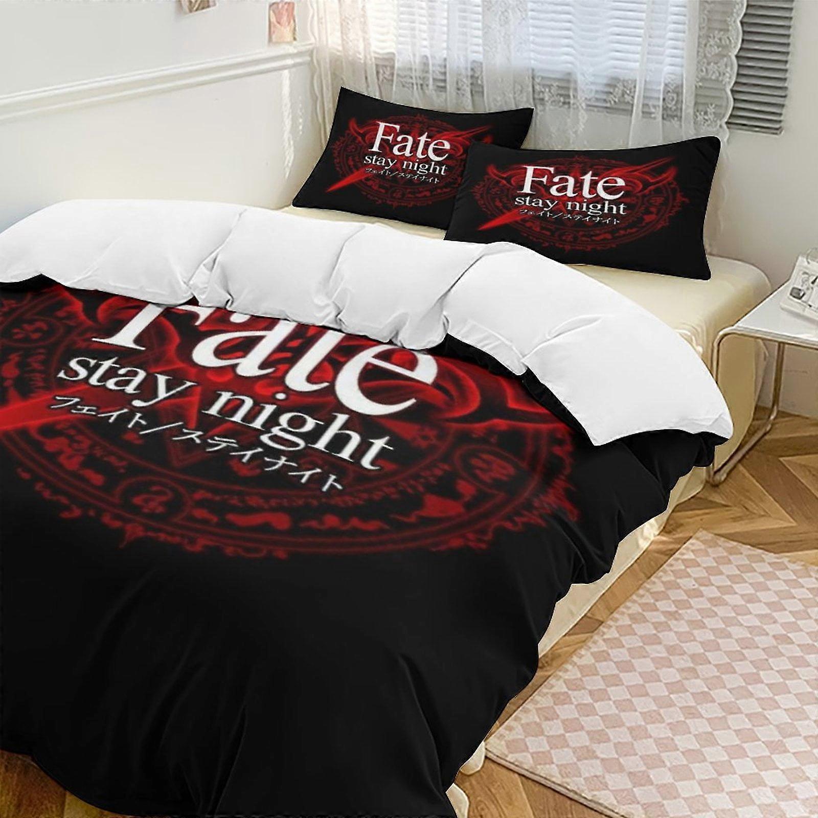 Bedding set Gs293 Fate Stay Night Anime Home Bed 3-piece Set,Lightweight and comfortableMultiple sizes to choose from SH293