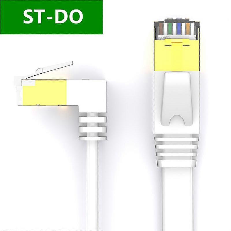 Ethernet Cable RJ45 Cat7 Lan Cable Network UP&Down Right Angled for Cat6 Compatible Patch Cord for Modem Router Cable