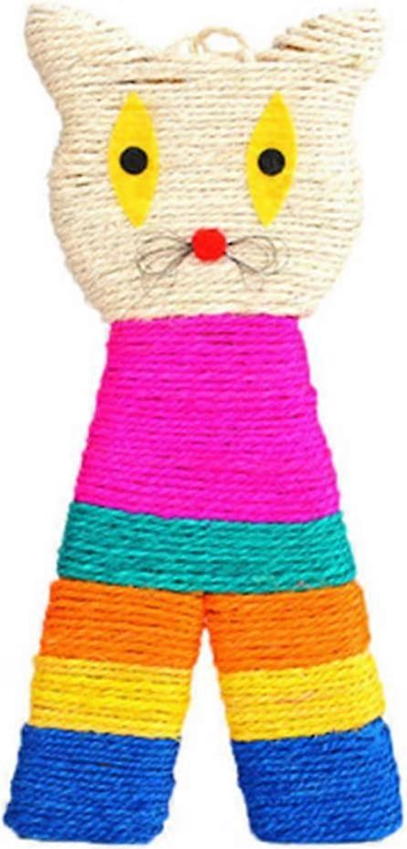 Natural Sisal Cat Scratch Board - Mouse Shape Wall Hanging Kitty Scratching Pad