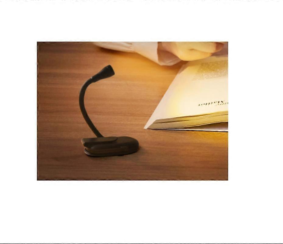 Black Rechargeable Reading Light, Reading Light for Bed, Portable Book Light, 3 Color Temperatures, Adjustable Brightness, 360 C or Flexible, Clip-on 