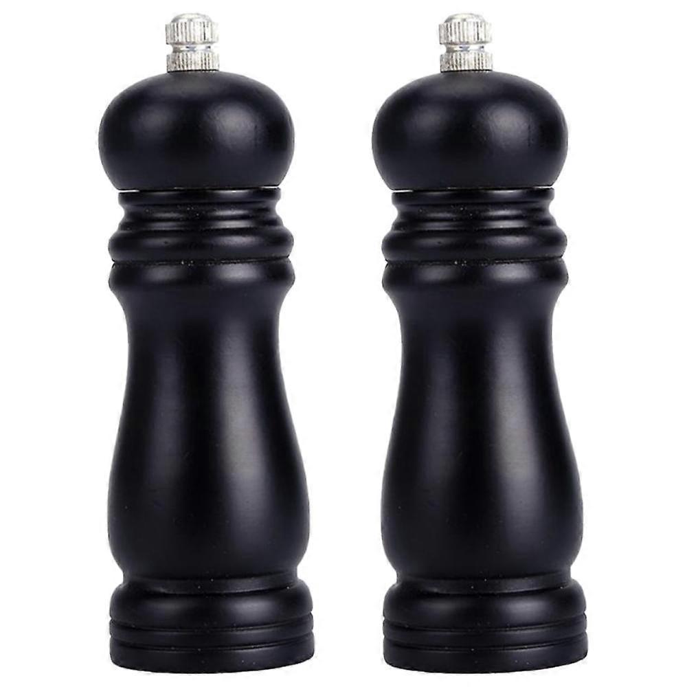 Conjunto de Moedor de Pimenta e Sal de Madeira - Facilmente Recarregáveis