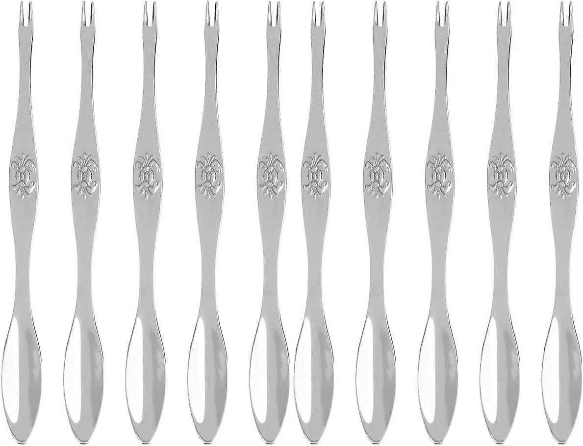Stainless Steel Seafood Forks Lobster Cracker Tools Lobster Forks Set Crab Cracker Nut Cracker Lobster Leg Pick(10pcs)