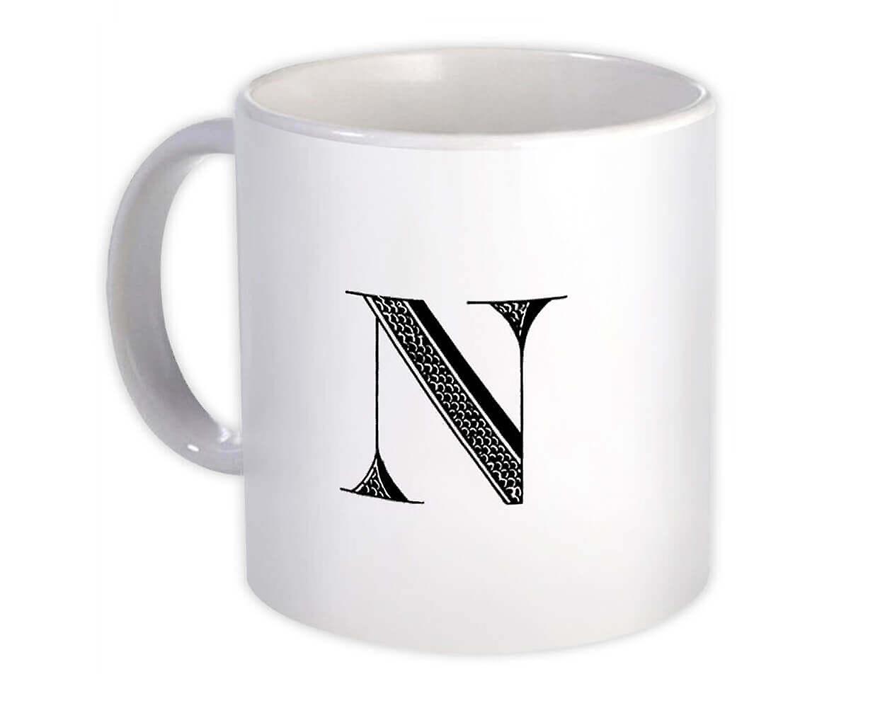 Lahjamuki: Monogrammikirjain N Nimi