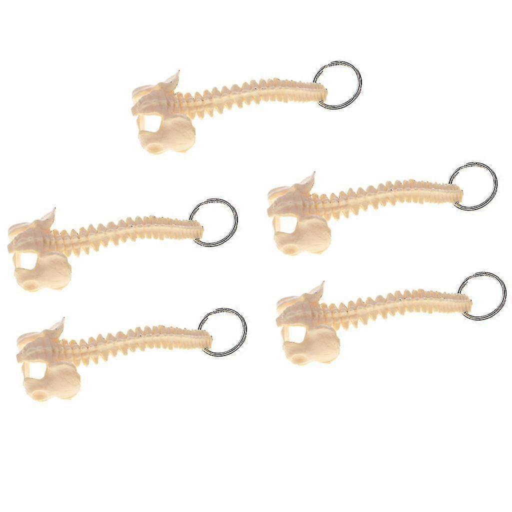 Mini Handcrafted Human Spine Skeleton Model Keychain Teaching Aid 5x