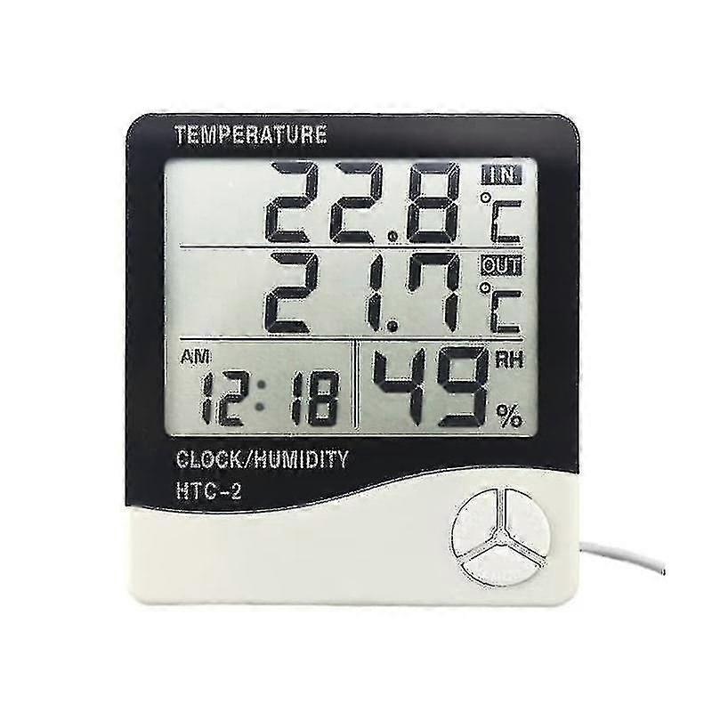 1mor väderstation med luftfuktighet och klocka