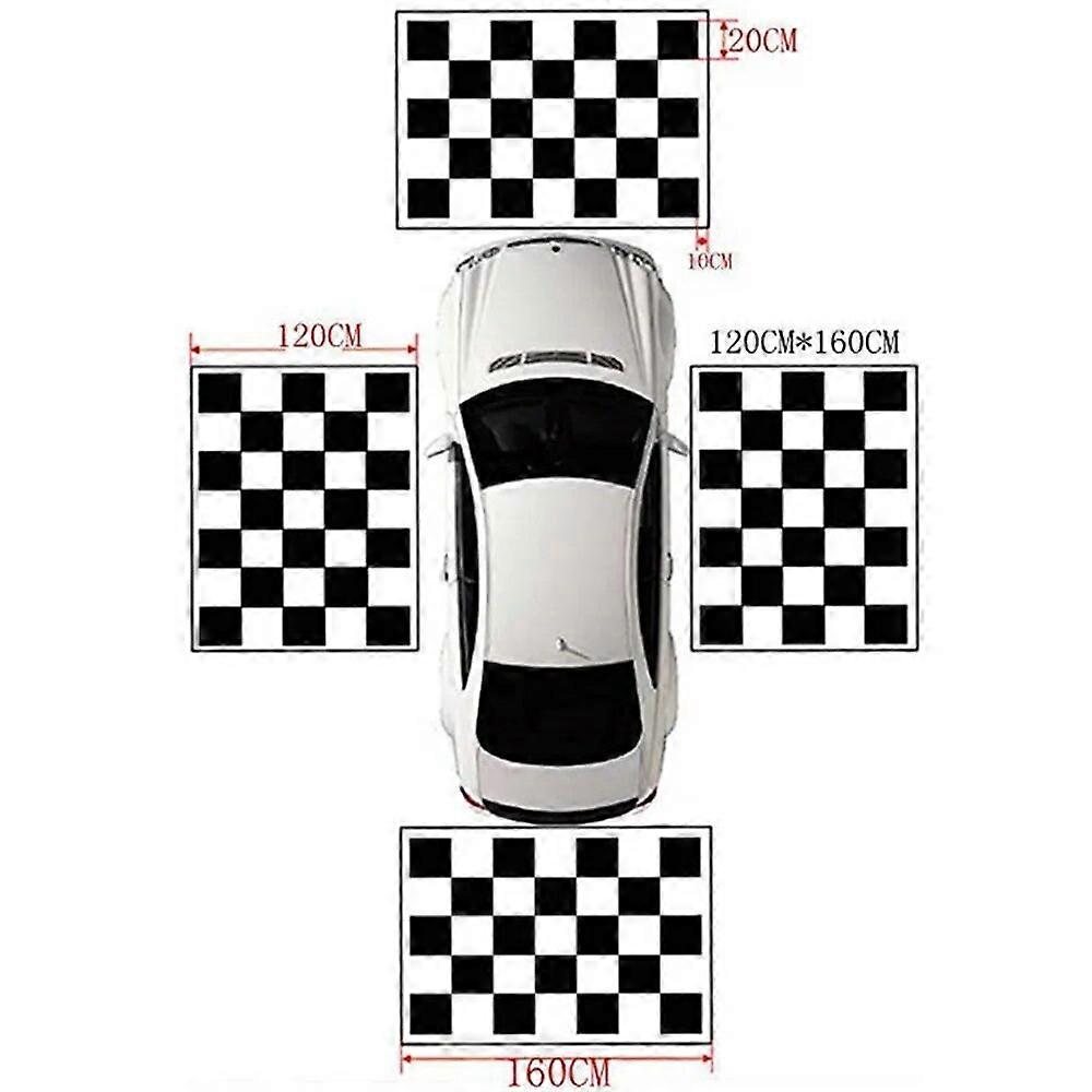 Car 360 Panoramic System Camera Calibration Clothes 2/4 Pcs Standard Debugging 440*120CM 3D Bird View Surround Check Safe Drive