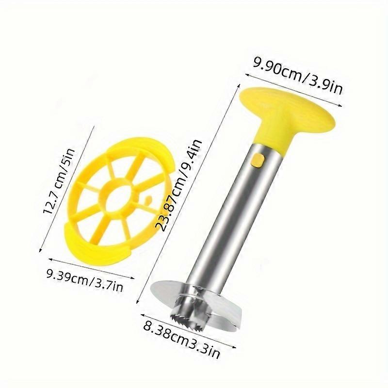 1 Set, Stainless Steel Pineapple Peeler, Fruit Core Remover, Pineapple Cutter, Pineapple Corer, Pineapple Slicer, Pineapple Cutter, Fruit Corer, Pinea