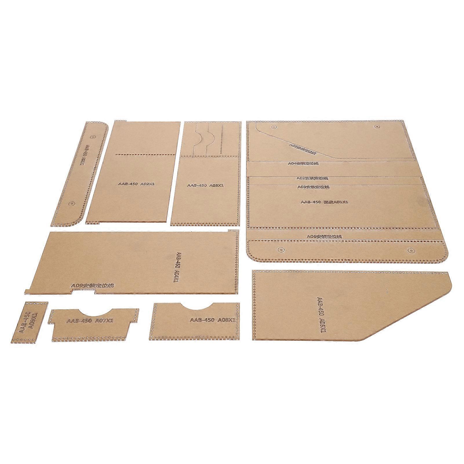 Acrylic Template Kit for DIY Handmade Clear Handbag Making Tool