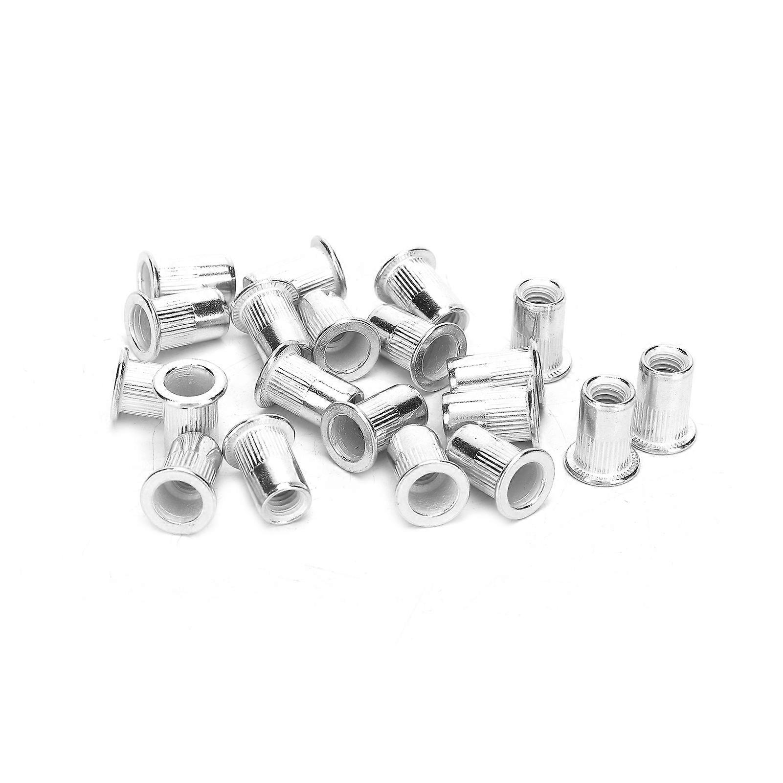 200pcs Professional Aluminum Rivet Nut Threaded Insert Nut Fastener Accessory M6