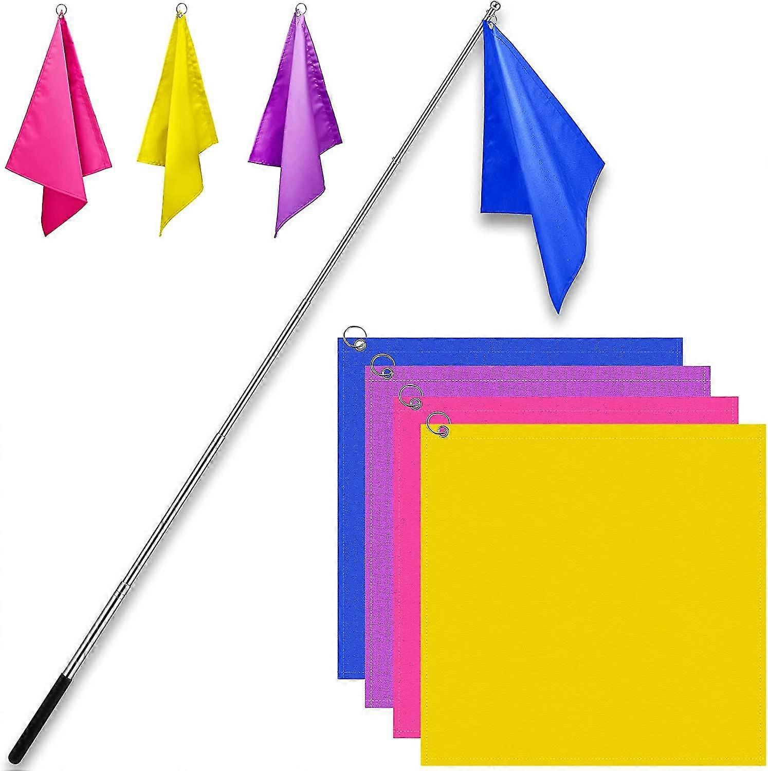 Equestrian Training Flag Set - 4 Pieces - Nylon - No Flagpole - Zhexin