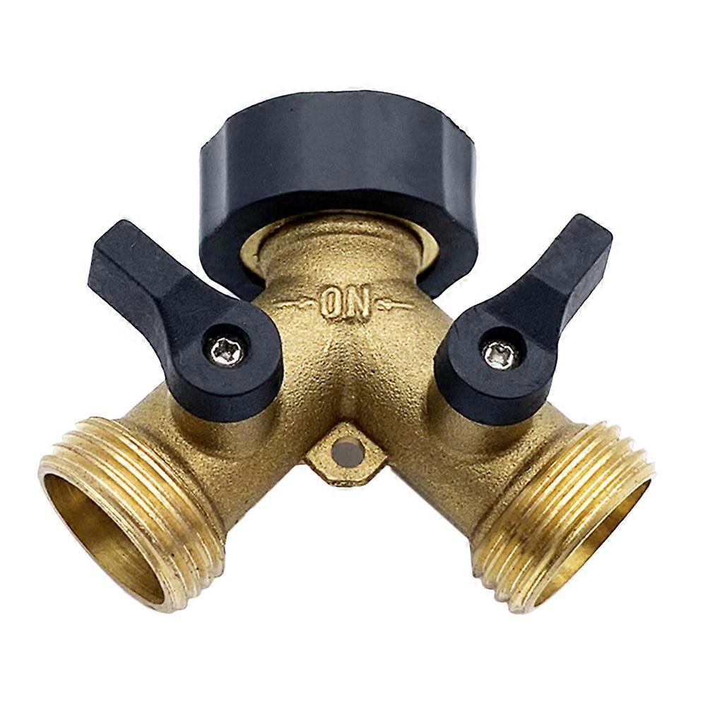 Puutarhaletkun vaihdin Raskaan käytön letkuliitin Messinki 2 way 3/4 " letkunjakaja