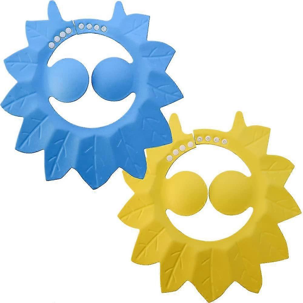 2Pcs Babys Shower Cap Maple Leaf Baby Bath Hat