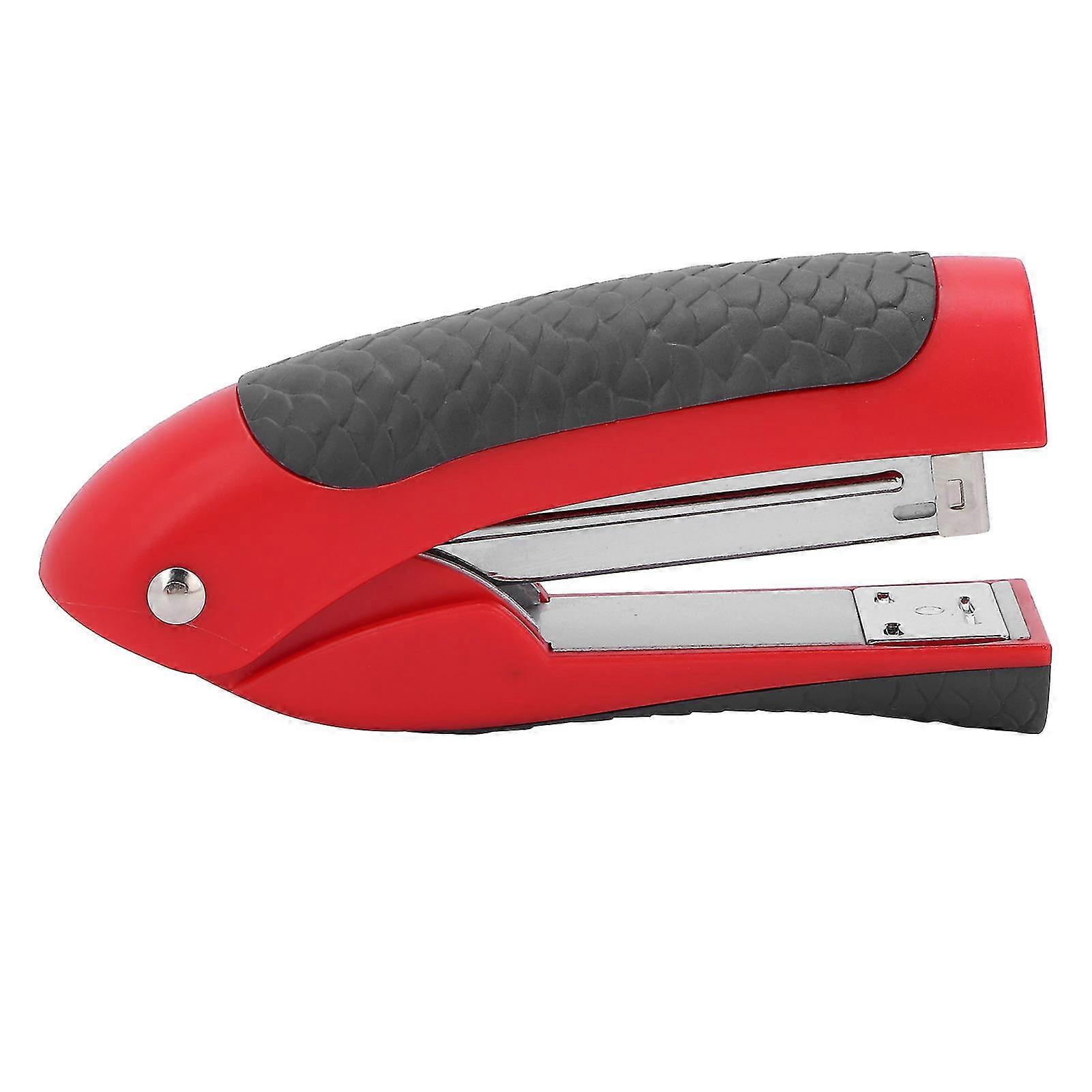 Handheld Red Stapler - Compact, Comfortable Design for Home, Office, School
