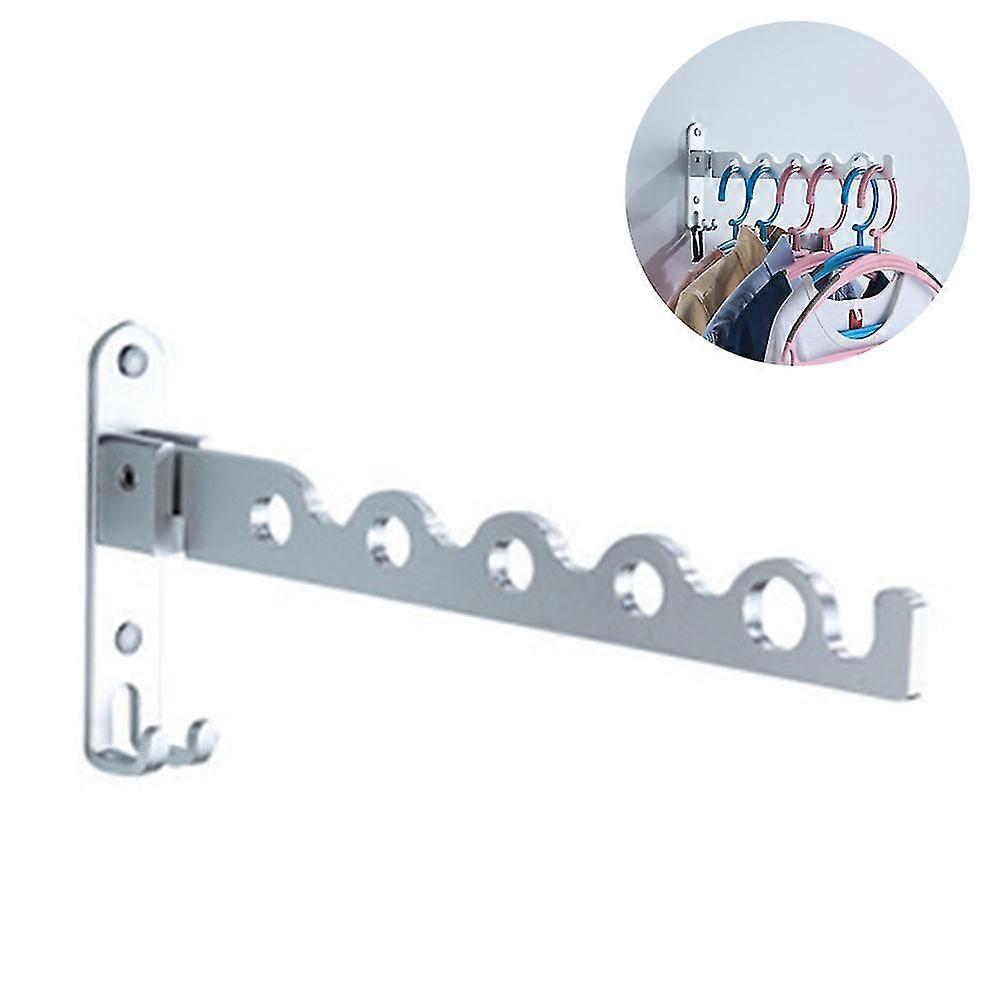 Wall Clothes Airer, Foldable Drying Rack Hook 90 Rotation Coat Hanger