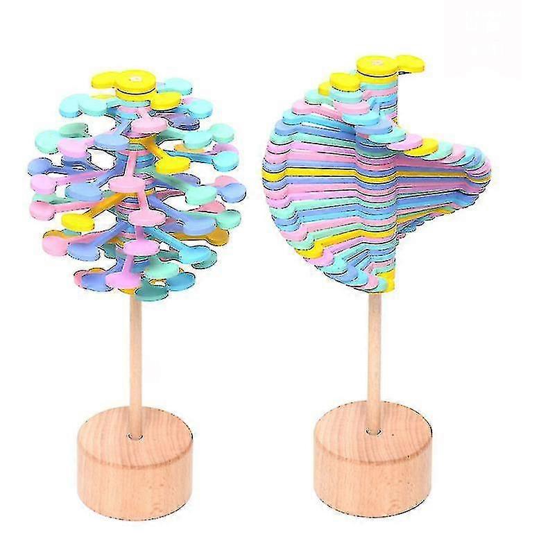 Jouet de décompression sucette en spirale en bois-