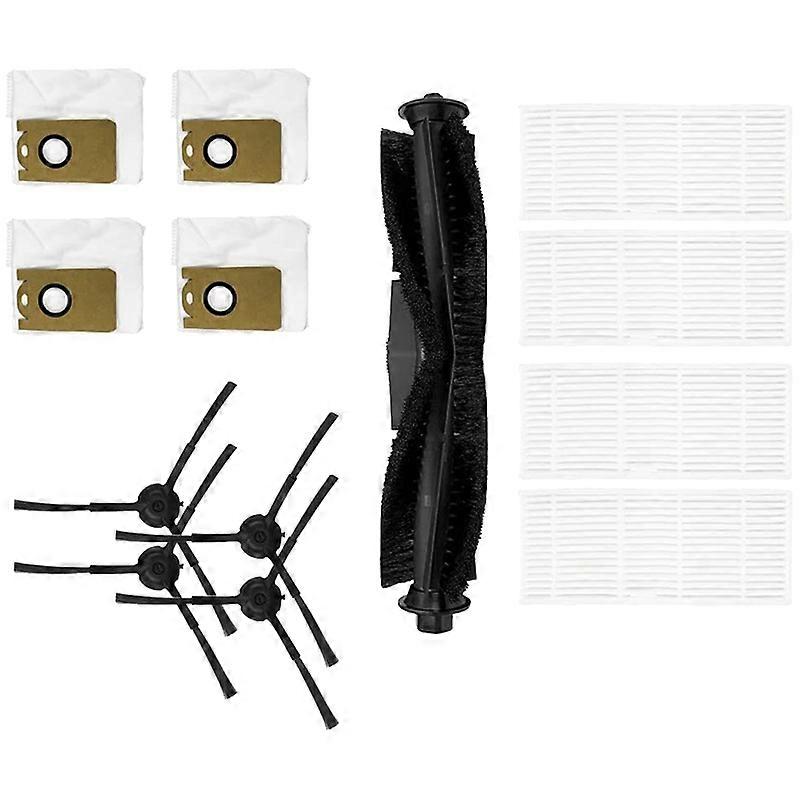 Replacement Filters, Roller Brush, Side Brushes, and Dustbags - Compatible with Ionvac Smartclean V4 Robovac and Kyvol Cybovac S31 - Parts and Accesso