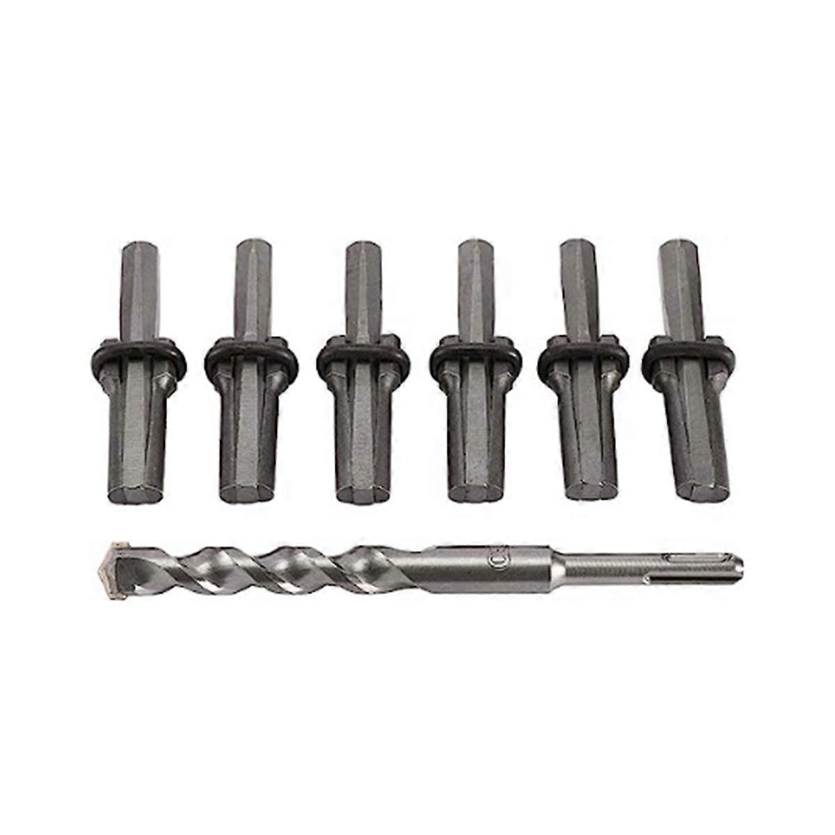 Stone Splitter Hand Tool Kit Stone Splitter with Drill Bit Tools for Splitting Granite Rock Concret