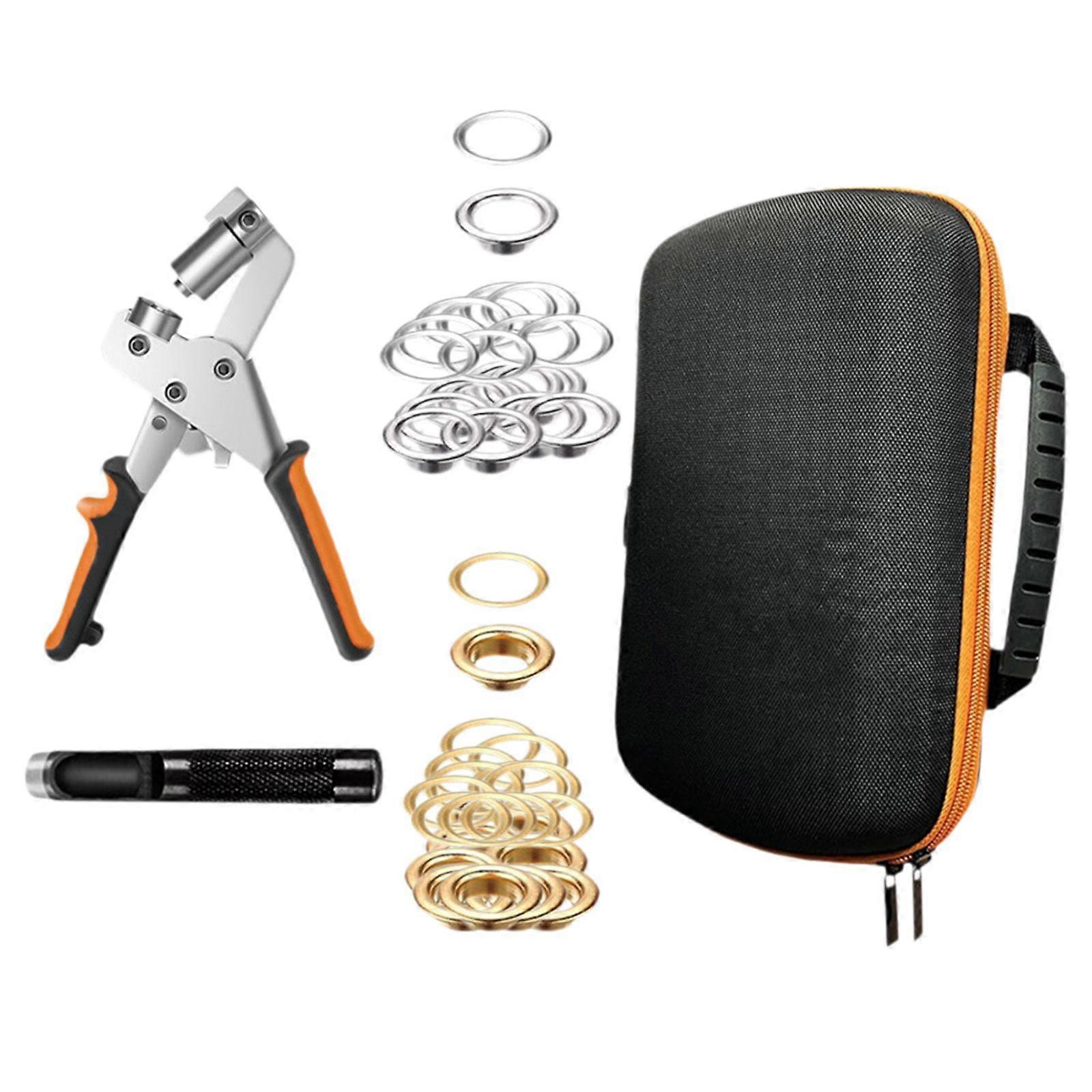 Grommet Eyelet Pliers Tools Set Hole Punch Pliers for Tarp Paper DIY Project