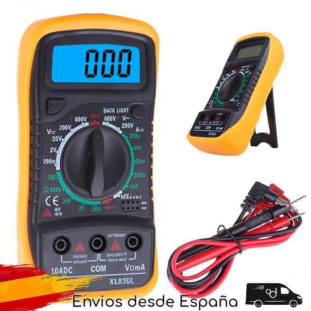 Multimeter Digital Multi Tester Voltmeter Ammeter Ohmmeter AC/DC Voltage Current Resistance with Buzzer Backlight LCD