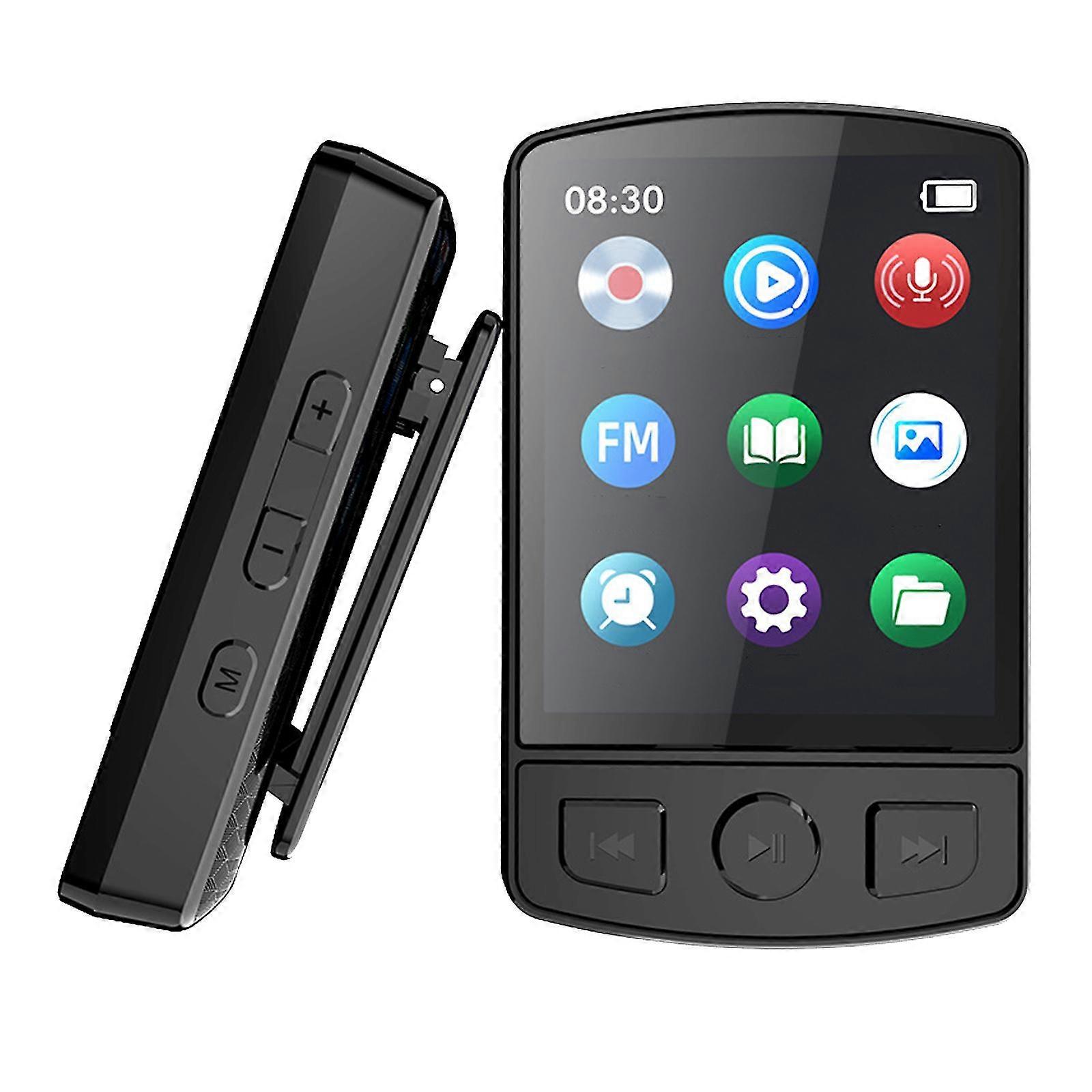 Bluetooth Mp3 Player Mp4 Media Fm Radio Recorder Music Speakers W/ Sport Clip