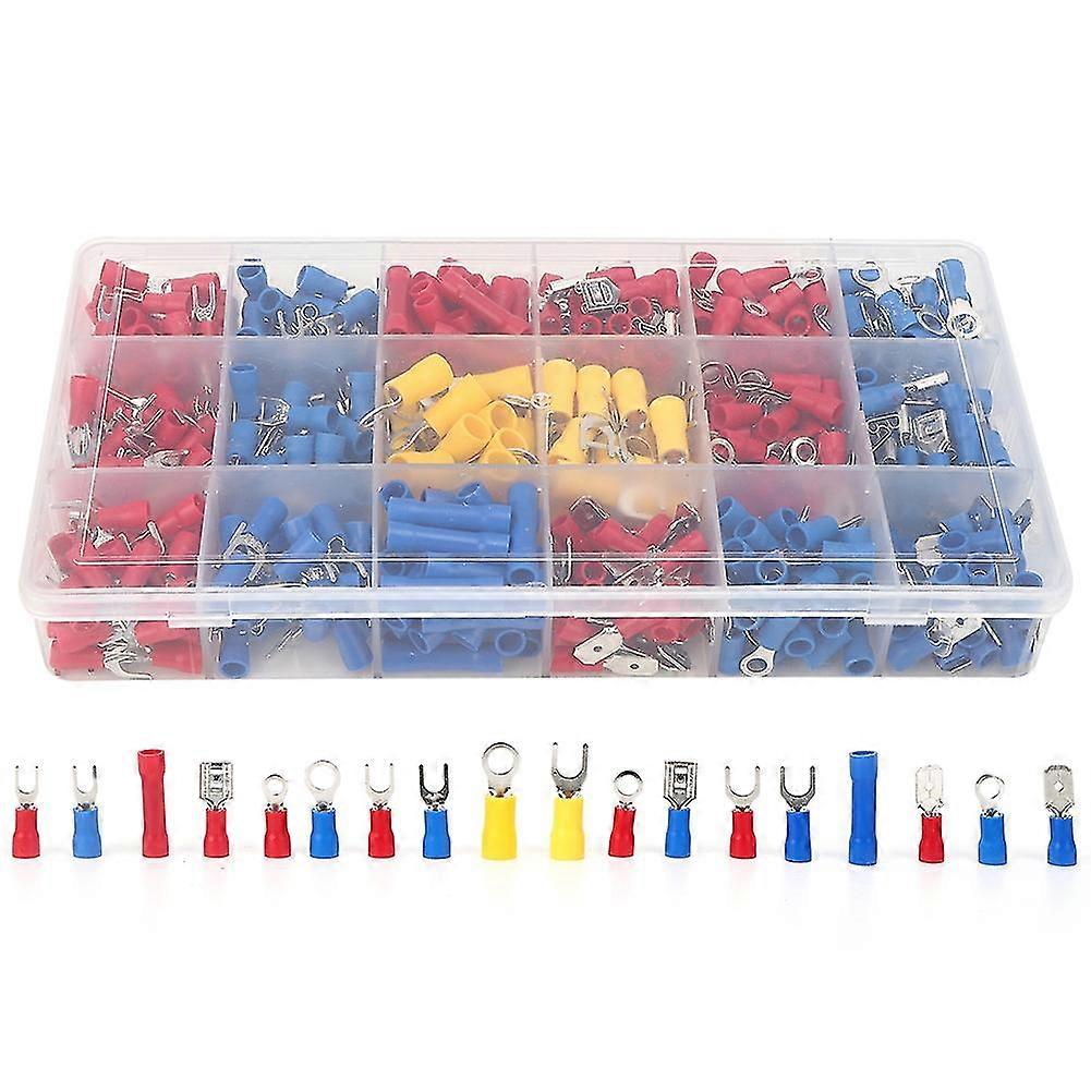 520PCs Cold Pressed Terminal Insulated Quick‑Connecting Connector Wired Electrical Accessory