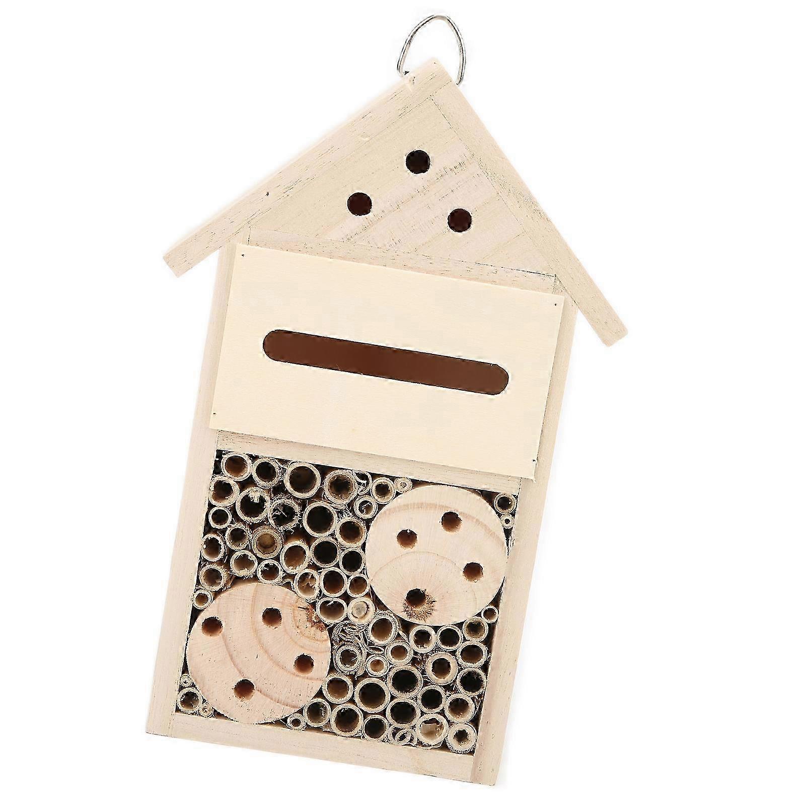 Wood Bee House for Attracting Pollinators Insect Hotels for Bees Butterflies and Ladybugs