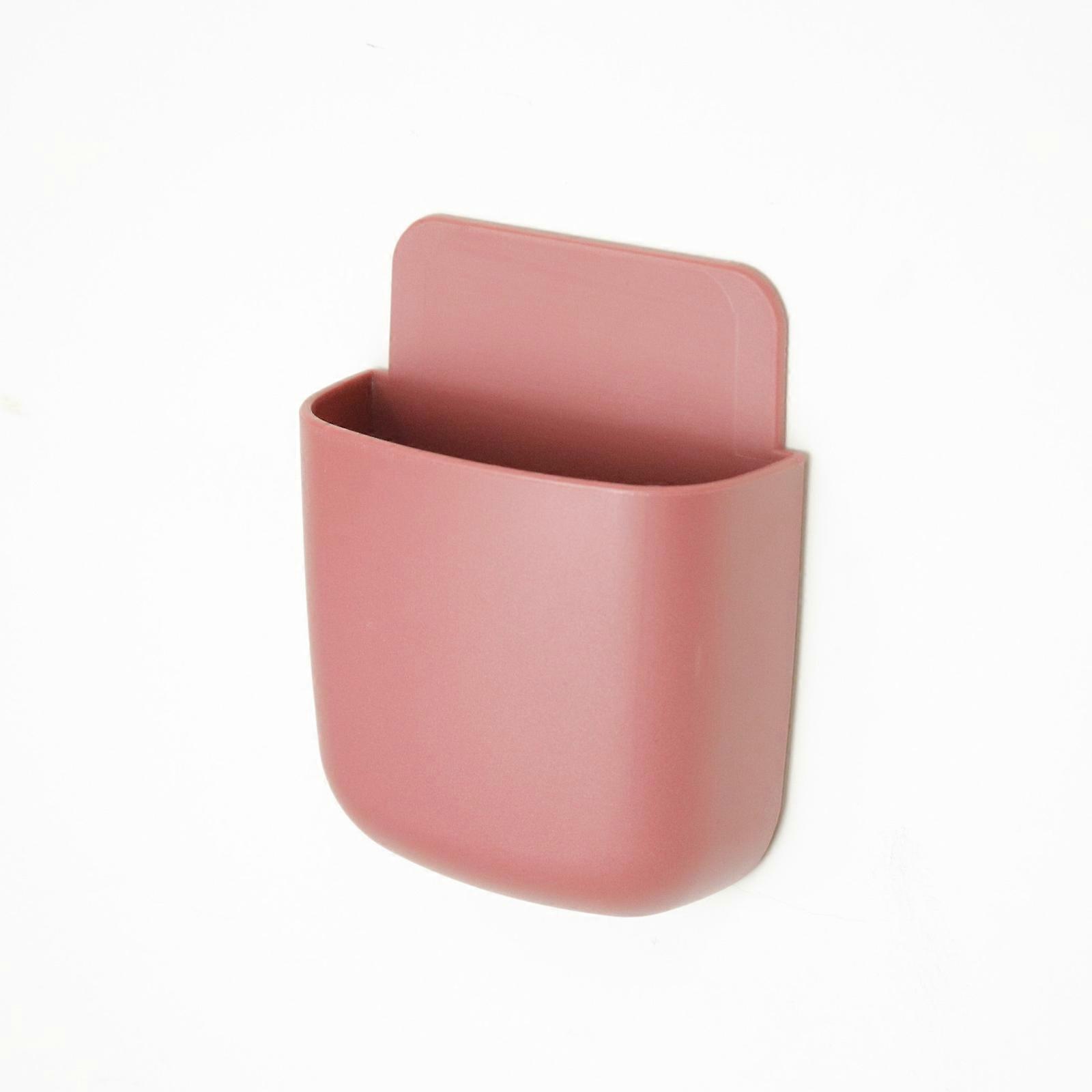 Remote Control Holders Adhesive Wall Mounts Pen Holders Adhesive Storage Red