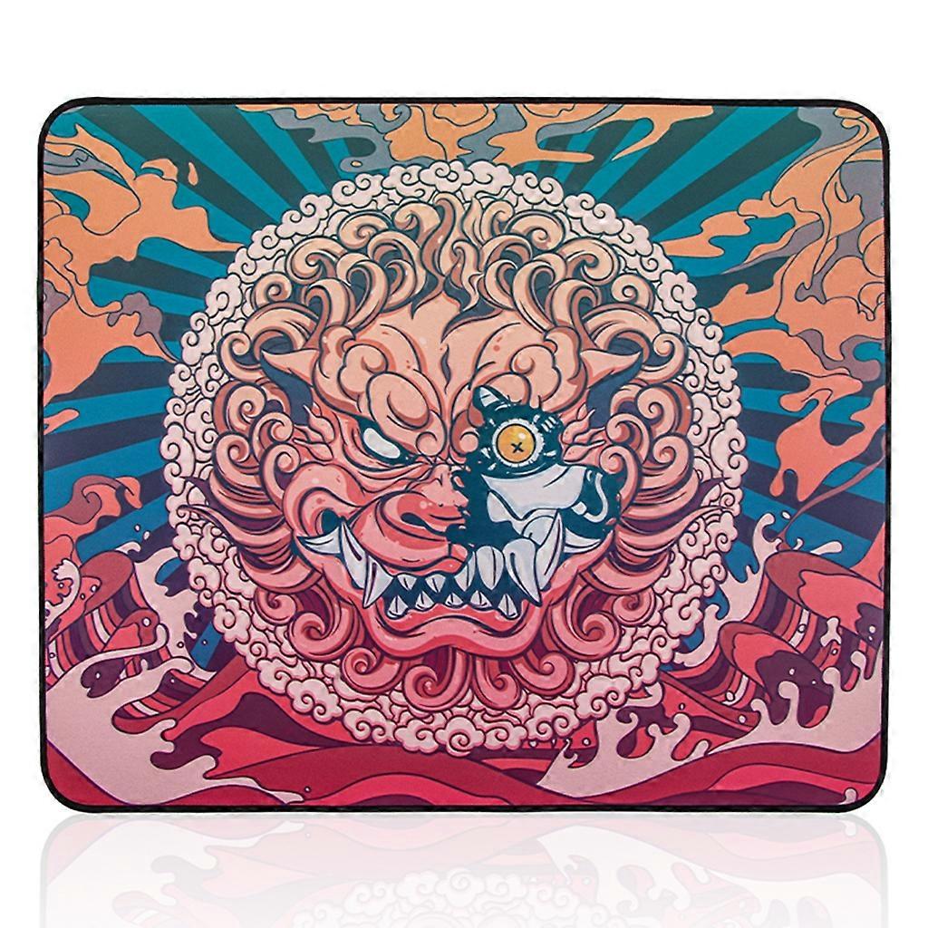 Smooth Large Mouse Pad Non-Stitched Edge Polyester Woven Non-slip Mouse Mats
