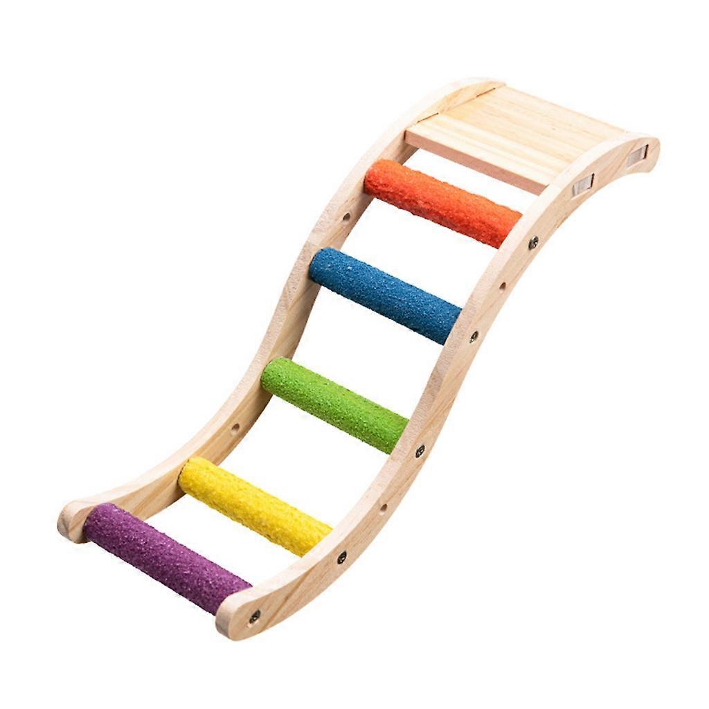Bird Perch Stand Non-slip Quartz-Sand Summer Ladder Paw Grinding Toy Playing