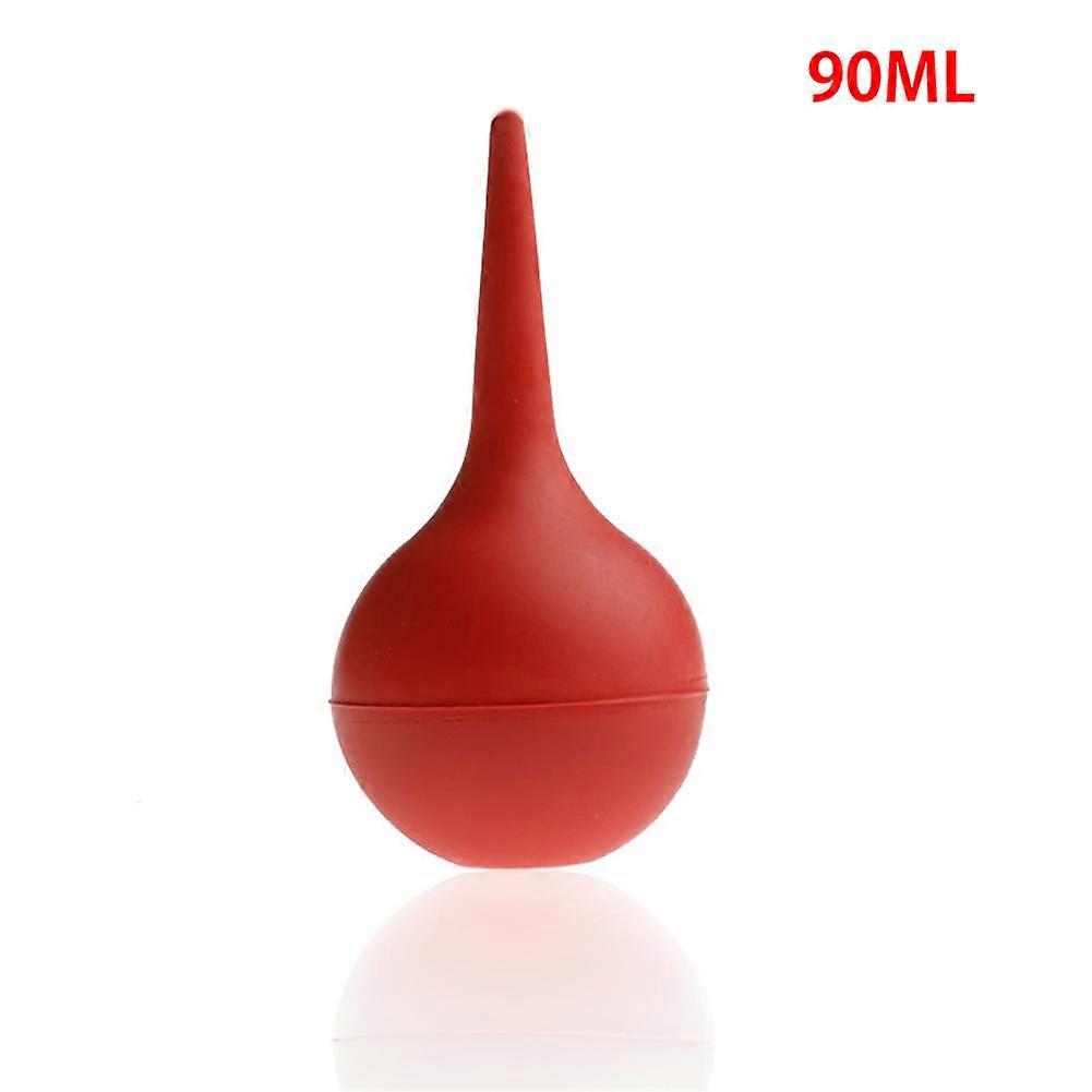 90ml Rubber Suction Ear Washing Syringe Squeeze Bulb Laboratory Tool