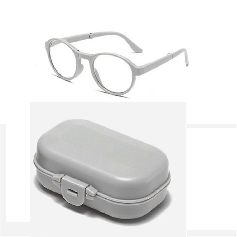 Business Anti-Blue Light Reading Glasses with Case Portable Folding Ultra Light
