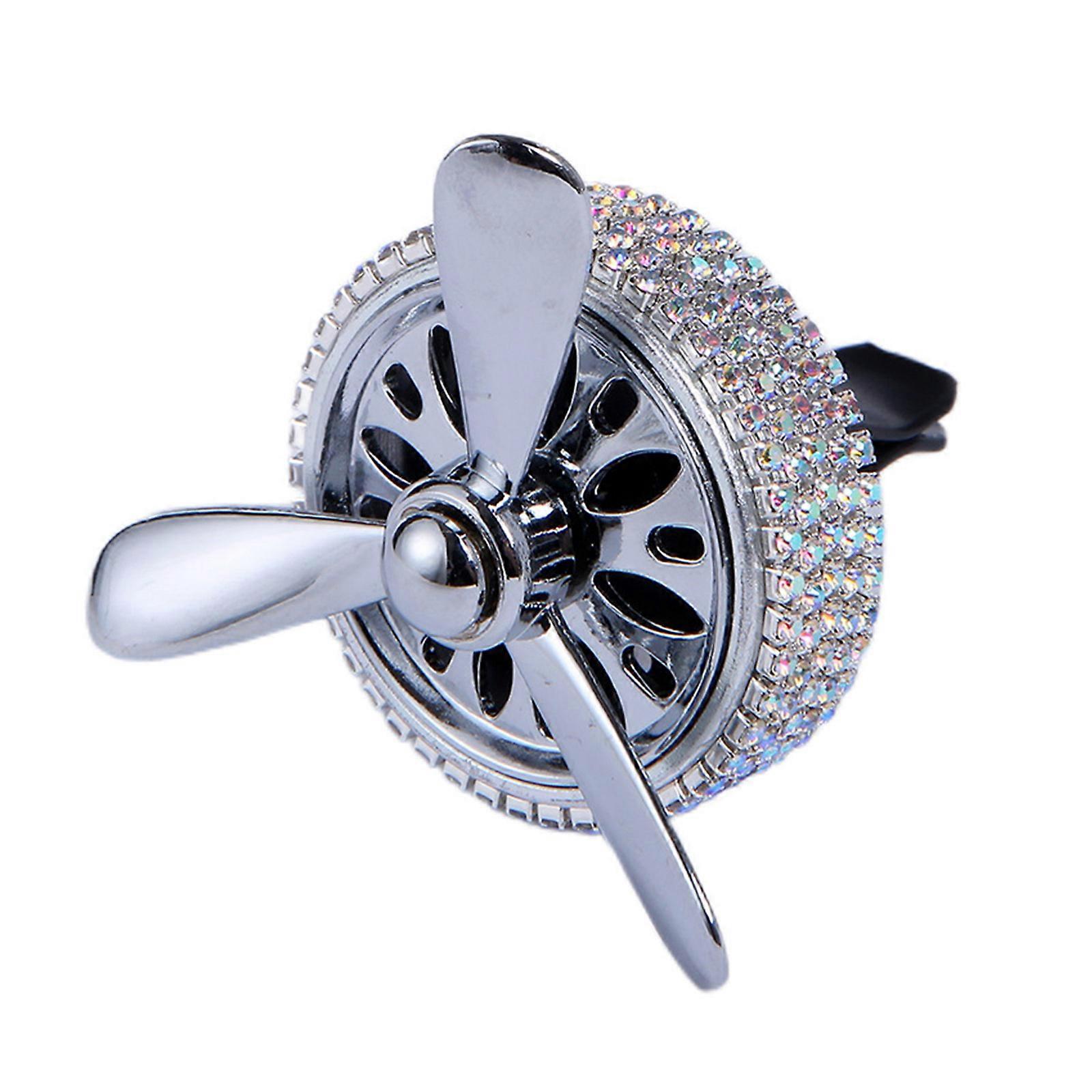 Auto Air Outlet Fragrance Diffuser Holder Interior Trims Rotating Propeller