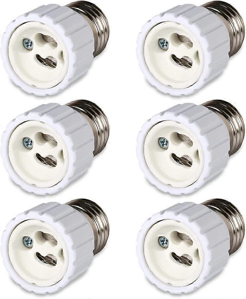 6 Pack E27 Bayonet Socket to GU10 Socket Converter, 220-240V [Energy Class A]