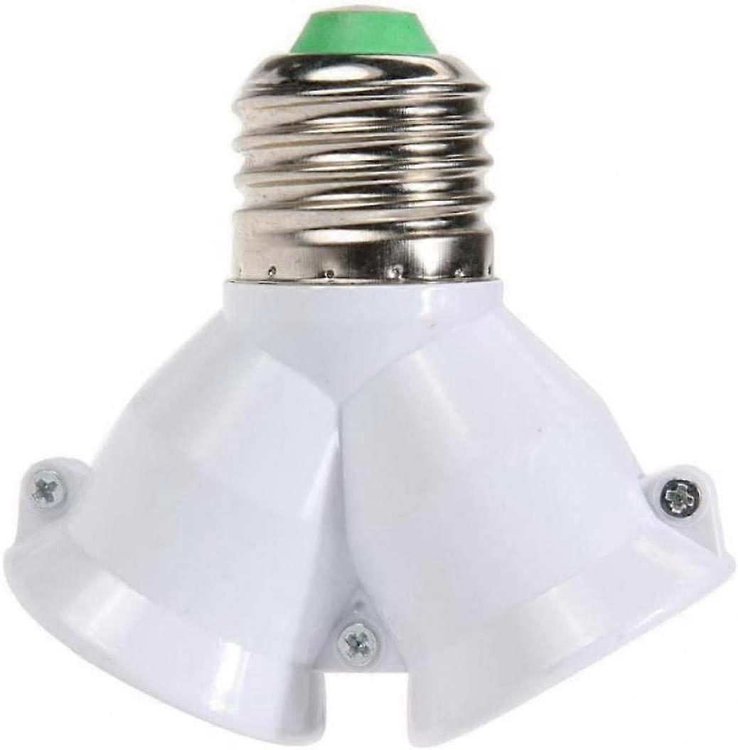 E27 Lamps Holder 2 in 1 Lights Base Extender Splitter Sockets Bulbs Splitter Adapter