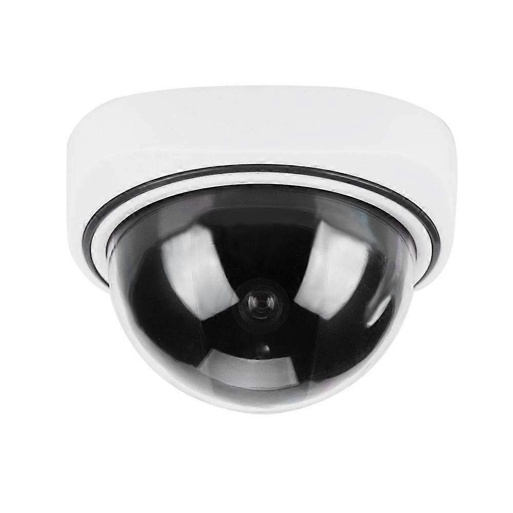 Dummy Fake Security Camera, Indoor/Outdoor Dummy Dome CCTV Camera Fake Security Camera with Light Indicator