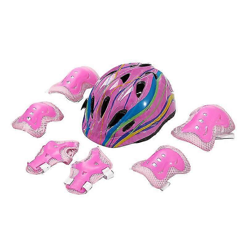 קסדת החלקה על גלגיליות ילדים מגנים סט כריות ברכיים קסדת בטיחות אופניים