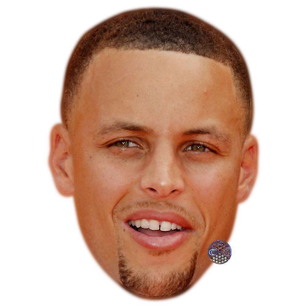 Stephen Curry Celebrity Mask, Flat Card Face