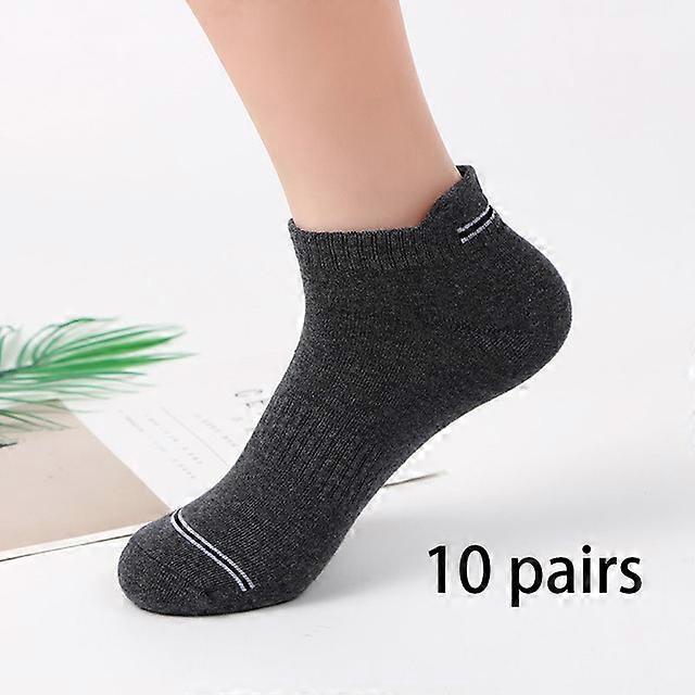 10 זוגות קיץ גברים #39; s גרבי ספורט אופנה נושמת וגרבי קרסול אביב איכות גבוהה גרביים קצרים-c2,EUR גודל 39-44