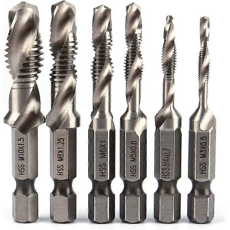 Hex Shank S 1/4" Hss Hex Tap M3 M4 M5 M6 M8 M10 Metric Tap S