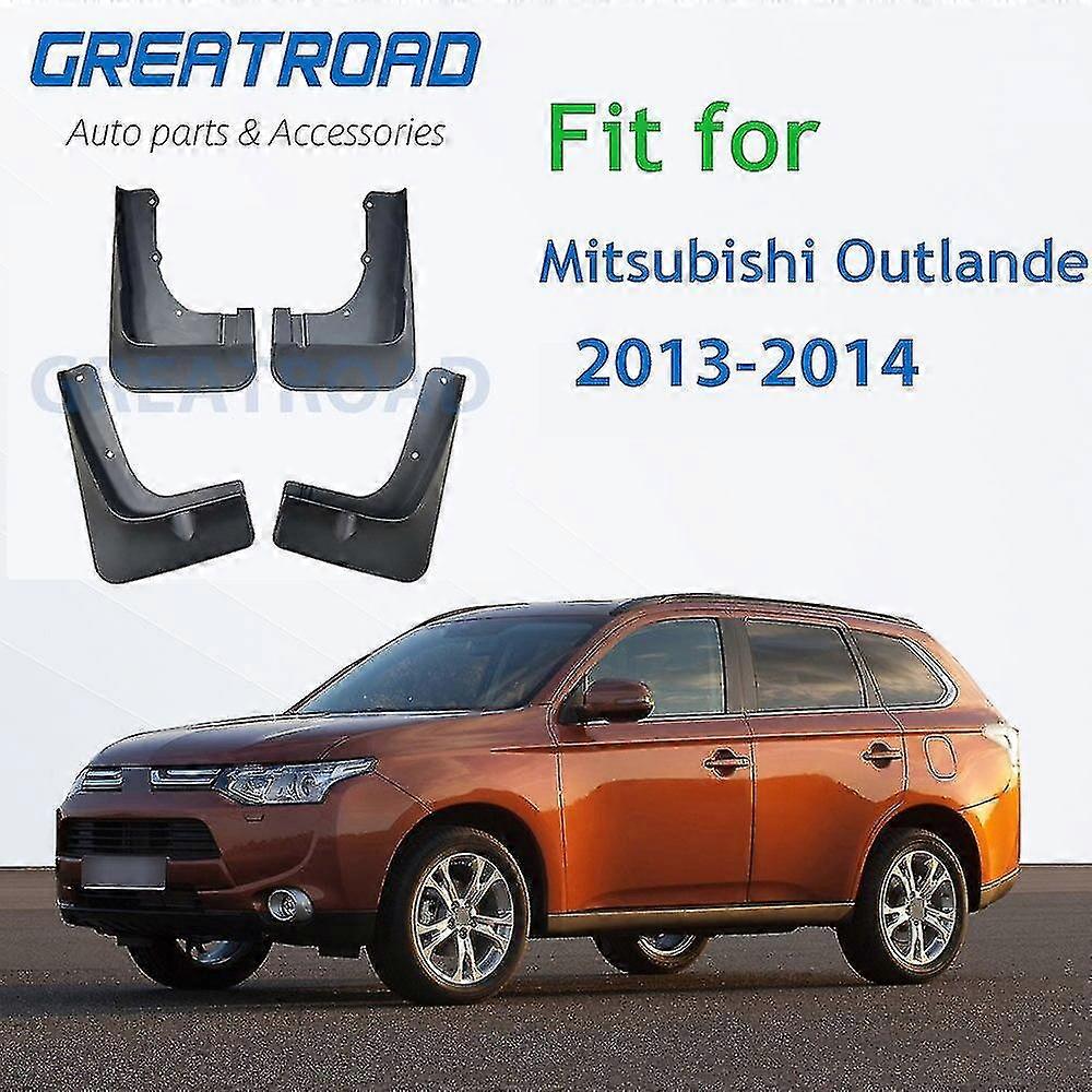 Front Rear Molded Car Mud Flaps For Mitsubishi Outlander 2013 2014 Mudflaps Splash Guards Mud Flap Mudguards Fender