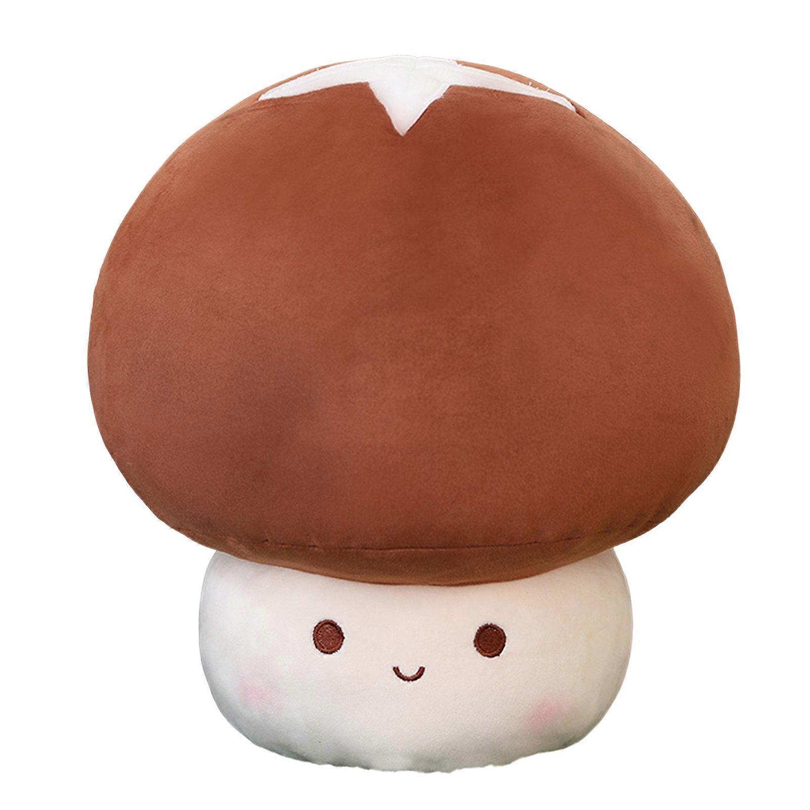 Plush Toy Good Resilience Full Filling Soft Texture Fluffy Smooth Handfeel Decorate No Deformation Cute Mushroom Stuffed Pillow Household Accessory Qi