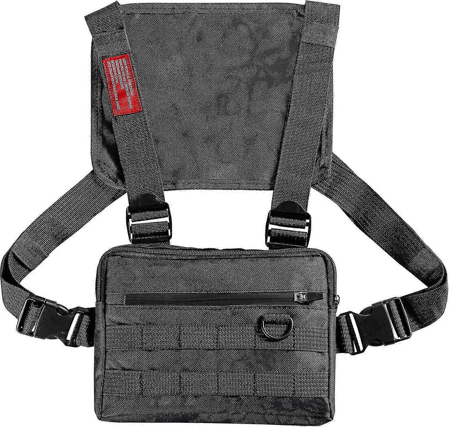 Outdoor Water Resistant Chest Bag For Men, Tactical Edc Chest Pack