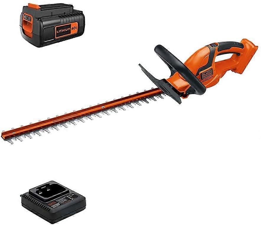 BLACK+DECKER LHT2436 40-Volt High Performance Cordless Hedge Trimmer, 24-  Orange