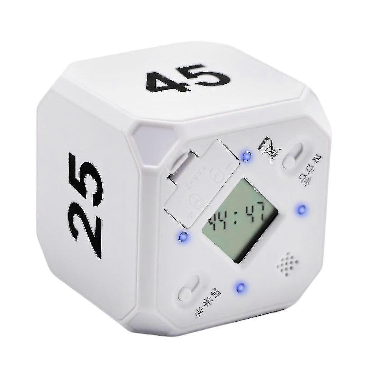Cube-timer Kitchen Timer Gravity Sensor Flip Meditation Timer For Time Management And Countdown 5-1