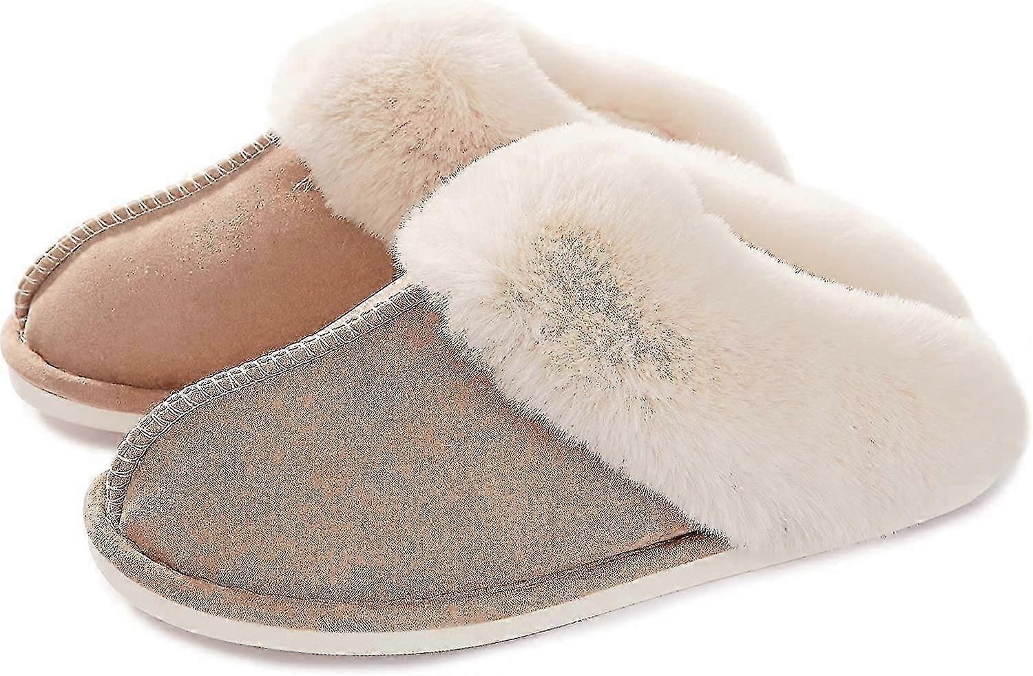 Womens Slipper Memory Foam Fluffy Soft Warm Slip On House Slippers.anti-skid Cozy Plush For Indoor Outdoor(multiple options)
