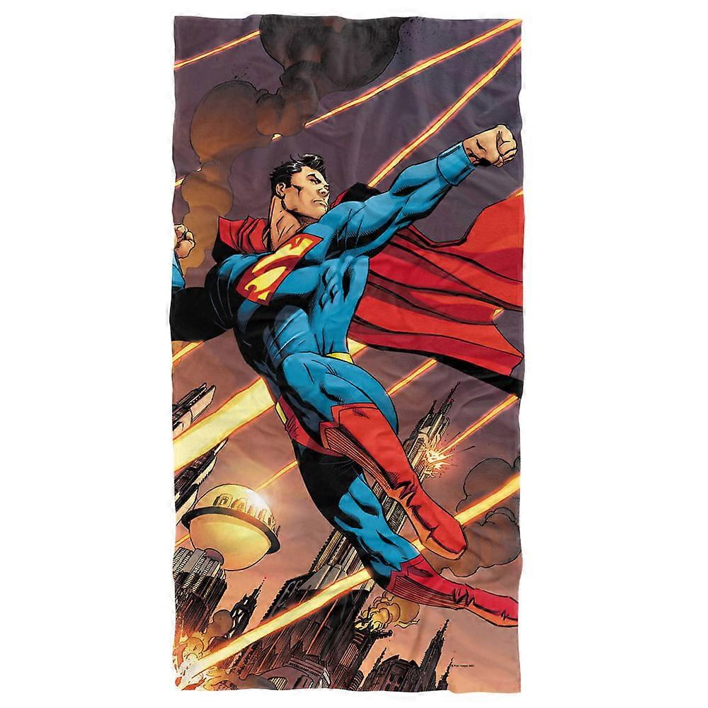 y202Superman Ataque A Metrópolis Toalla De Playa kanr202